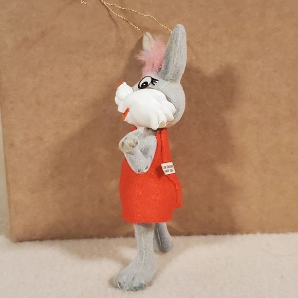 Vintage Flocked Honey Bunny Ornament - Picture 2 of 16